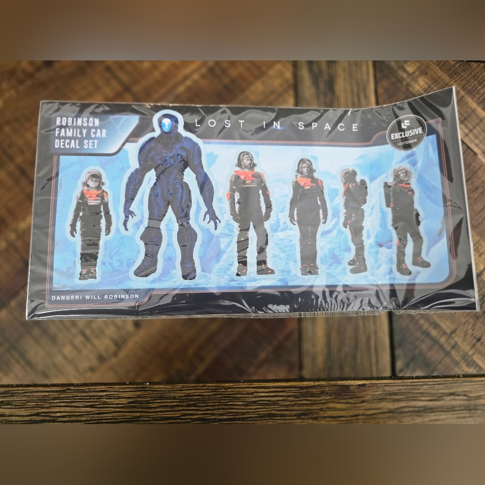 Loot Crate Lost in Space Decal Set - Black and Blue